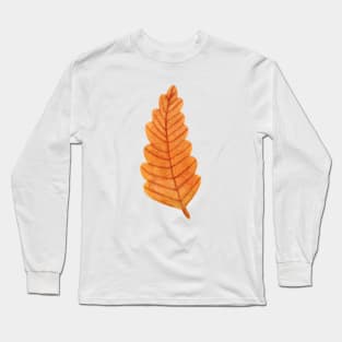 leaf watercolor foliage Long Sleeve T-Shirt